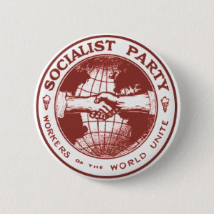 Socialistische Partij Amerika Ronde Button 5,7 Cm