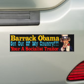 Socialistische verrader bumpersticker (Op auto)