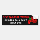 Socialistische virus bumpersticker (Voorkant)