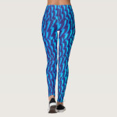 Socialite Crazy Blues Pattern Leggings (Achterkant)