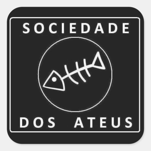 Sociedade Dos Ateus Vierkante Sticker (Voorkant)