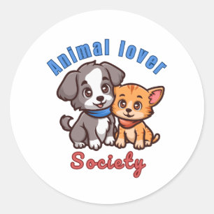 Société d'amour pour les animaux autocollant pour