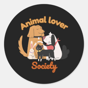 Société d'amour pour les animaux autocollant pour