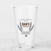 Société de brasserie personnalisée Verre de bière (Devant)