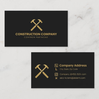 Société de construction | Carte de visite moderne