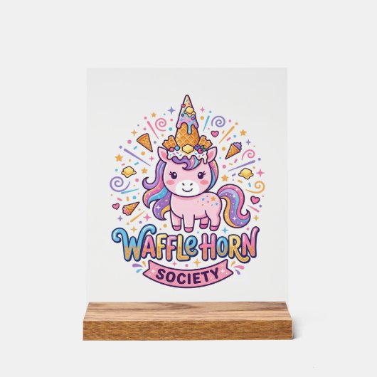 Société de cornes de gaufres de licorne Prêt à imp (Recto)