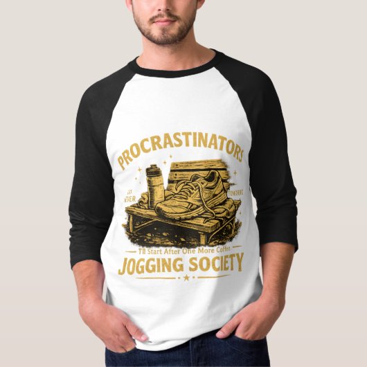Société de Jogging des Procrastinateurs T-shirt de (Devant)