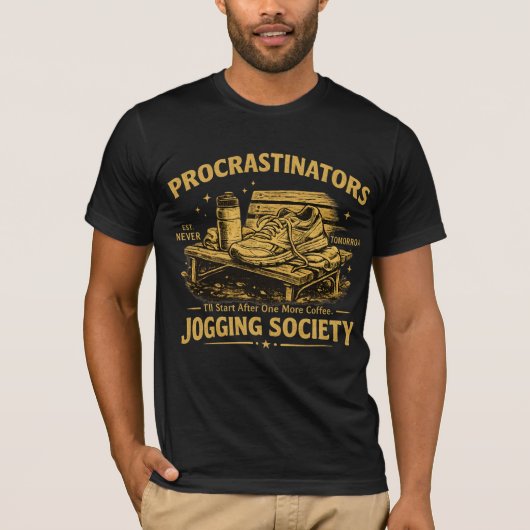 Société de Jogging des Procrastinateurs T-shirt de (Devant)