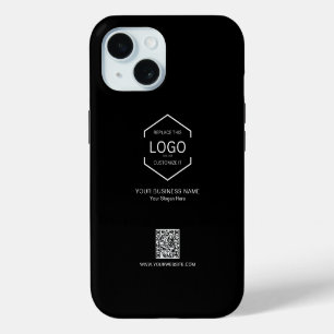 Société de marketing de code QR Logo Noir