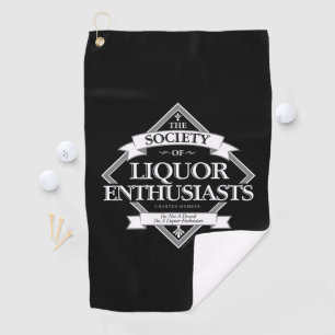 Société des passionnés de Liquor Serviette de golf