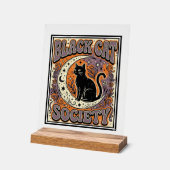 Société du chat noir Chat noir Art vectoriel vinta (Angle)
