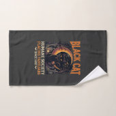 Société humanitaire du chat noir Halloween Croissa (Serviette à main)