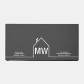 Société immobilière Realtor gris personnalisé (Recto)