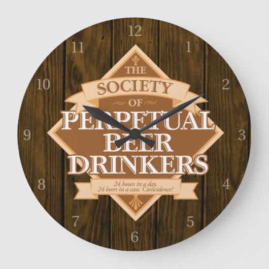 Société Perpetual Beer Drinkers Grande horloge (Recto)