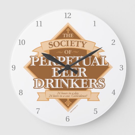 Société Perpetual Beer Drinkers Grande horloge (Recto)