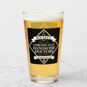 Sociëteit van Chronisch Knappe Dokters - grappige Glas