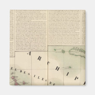 Society Islands Oceania no. 42 Magneet