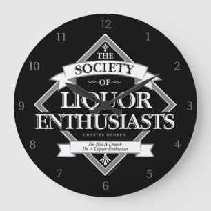 Society of Liquor Enthusiasts Large Clock Grote Klok