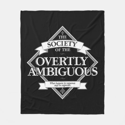 Society of The Overtly Ambiguous Fleece Deken (Voorkant)