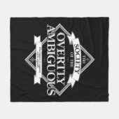 Society of The Overtly Ambiguous Fleece Deken (Voorkant (Horizontaal))