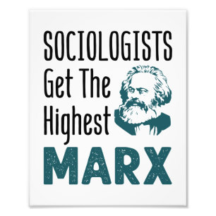 Sociologen krijgen de hoogste marxsociologie foto afdruk