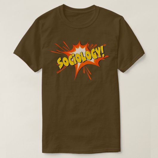 Sociologie Flash Comic T-shirt (Design voorkant)