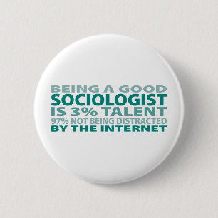 Socioloog 3% Talent Ronde Button 5,7 Cm
