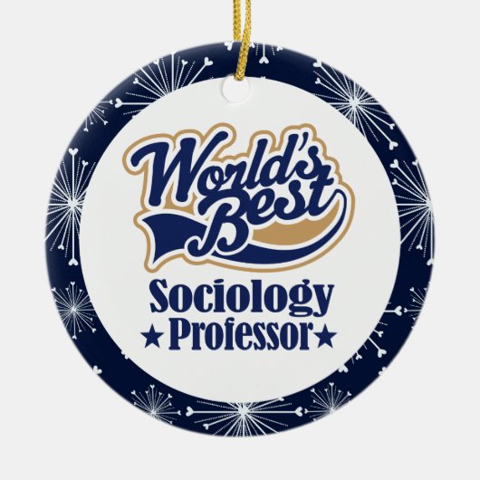 Socioloog professor Gift Ornament (Voorkant)