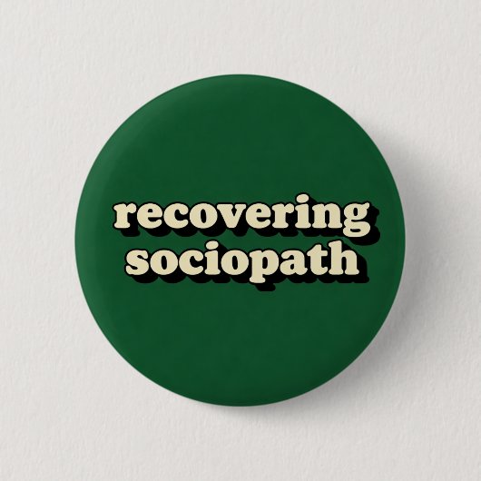 Sociopaat Ronde Button 5,7 Cm (Voorkant)