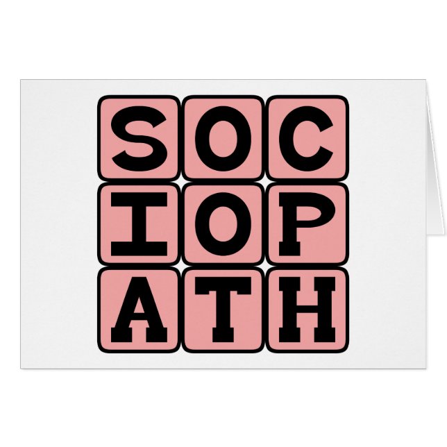 Sociopathe, Individu saccadé (Devant horizontal)