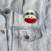 Sock-aap Ronde Button 5,7 Cm (In situ)