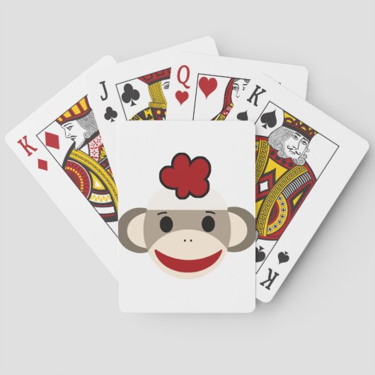 sock aap speelkaarten (Achterkant)