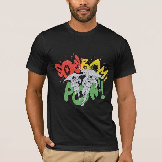 SOCK BAM POW Batman en Robin T-shirt (Voorkant)