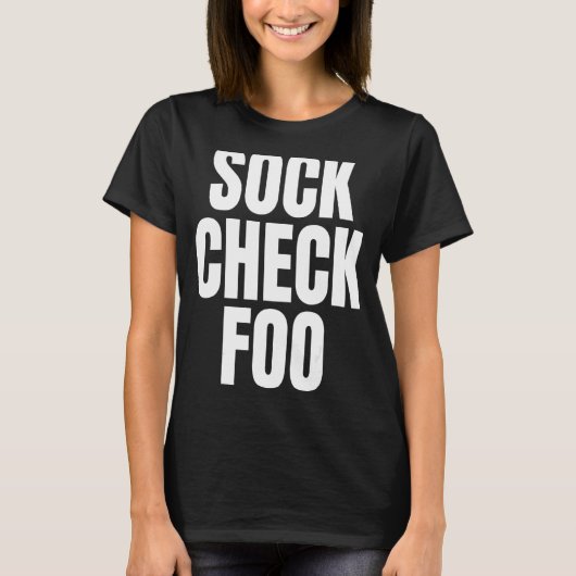 Sock Check Foo T-shirt (Voorkant)