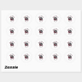 Sock Check Fool - White Ronde Sticker (Vel)