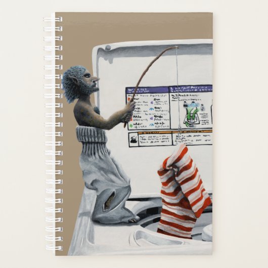 Sock Crimineel Gevist Dief Fantasy Art Planner (Voorkant)