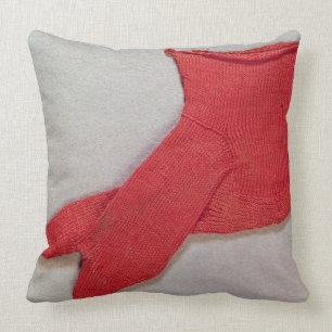 Sock, een van een paar uit Egypte, een Egyptisch-R Kussen