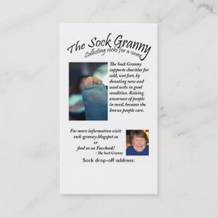 Sock Granny-Visitekaartjes Visitekaartje