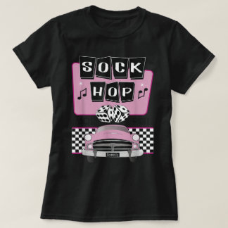 Sock Hop 1950s Rockabilly Party Design T-shirt