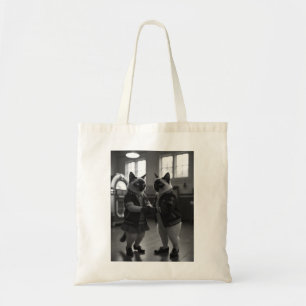 Sock Hop Katten Tote Bag