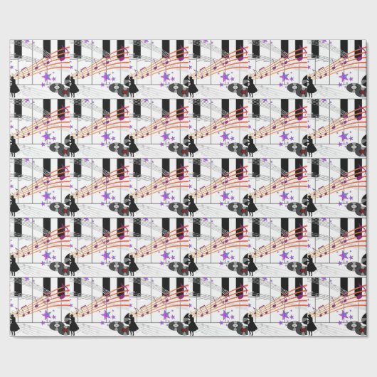 Sock Hop Nostalgia Cadeaupapier (Zoom)