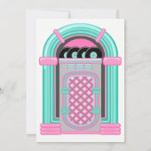 Sock Hop Party Kaart (Achterkant)