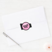 Sock Hop Party Ronde Sticker (Envelop)