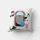 Sock Hop Pillow 1950 Kussen (Achterkant)