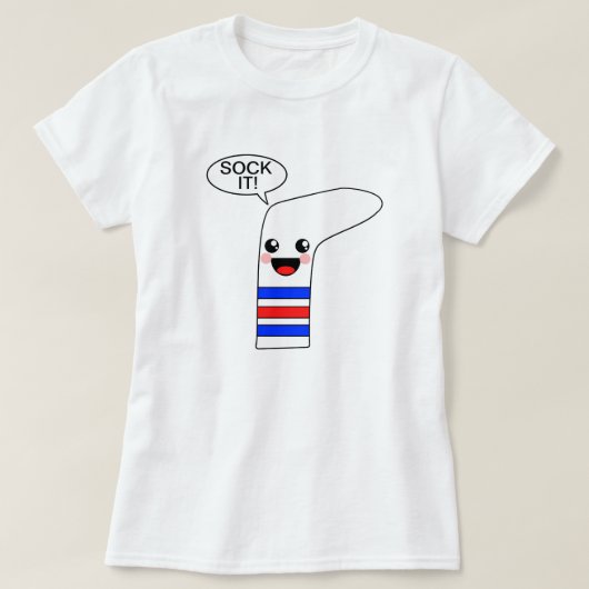 Sock it t-shirt (Design voorkant)