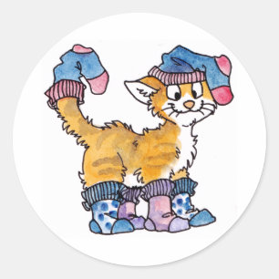 Sock Kat Stickers