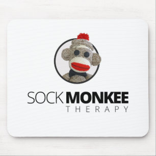 Sock Monkee Therapy - Circle Mousepad Muismat