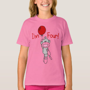 Sock Monkey 4th Birthday Tshirts et cadeaux