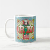Sock Monkey aangepaste RN Verpleegkundige mok (Links)