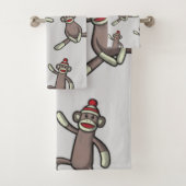 Sock Monkey-actie Bad Handdoek (Insitu)